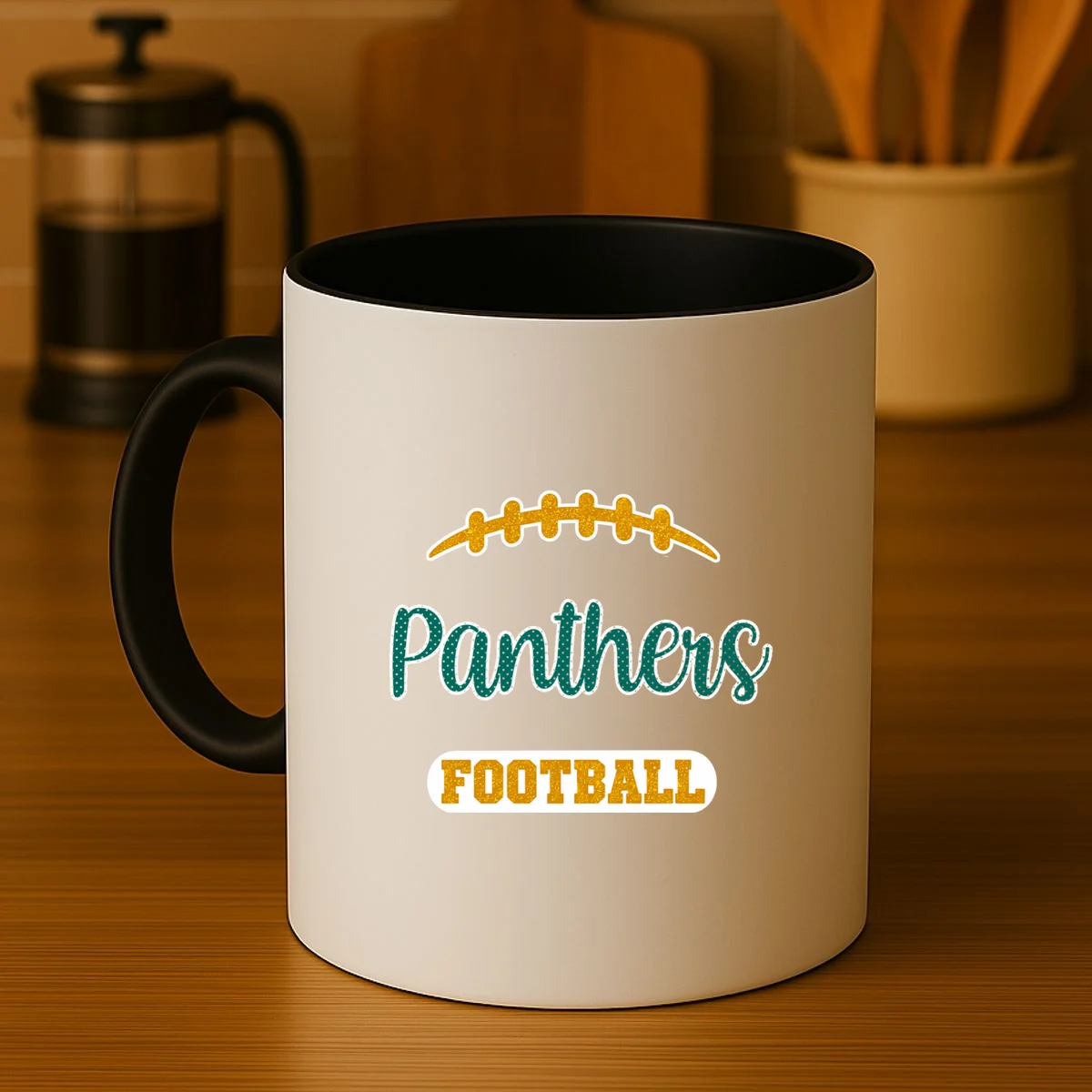 Football Jersey Name & Number – Personalized Player Name Custom Gift Mug - Front 3