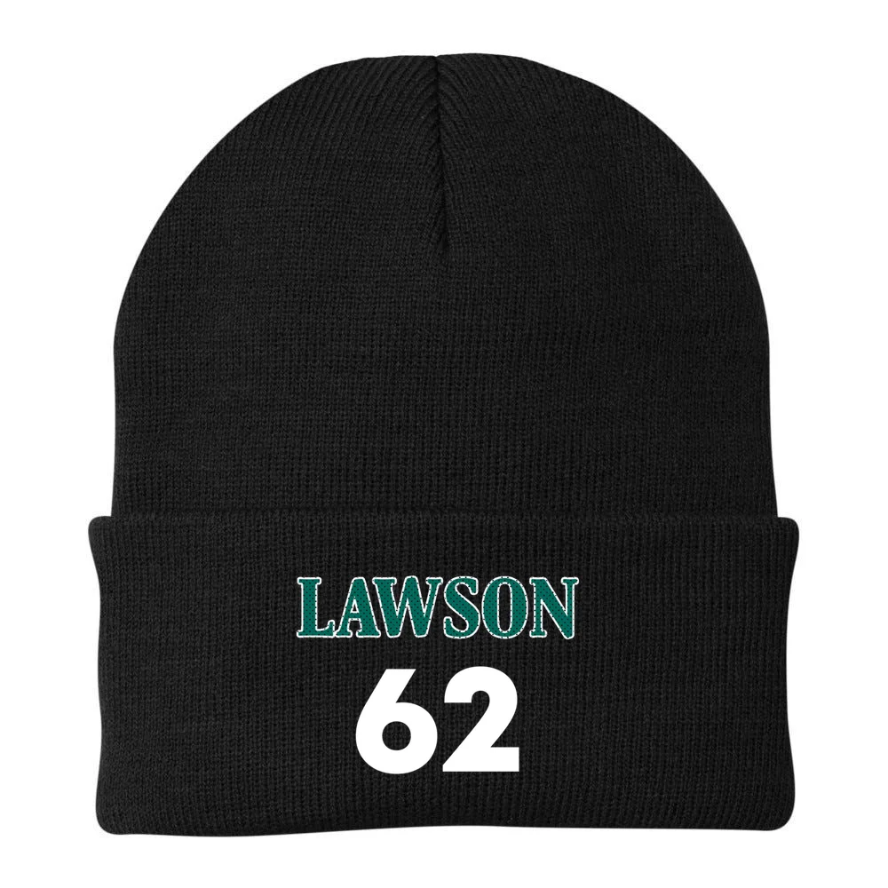 Football Jersey Name & Number – Personalized Player Name Custom Gift Beanie - Back - Close-up
