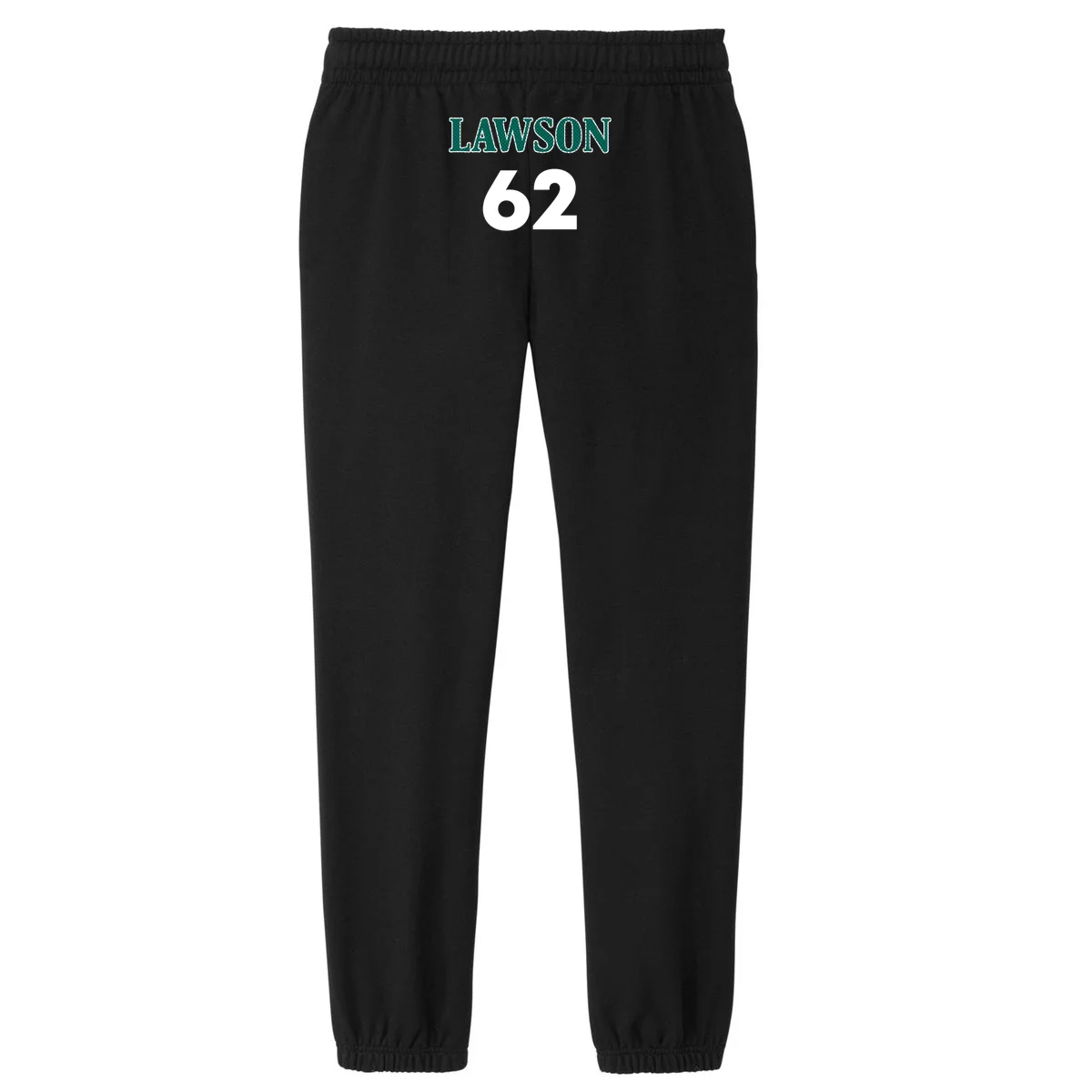 Football Jersey Name & Number – Personalized Player Name Custom Gift Women's Fleece Sweatpants - Back - Close-up