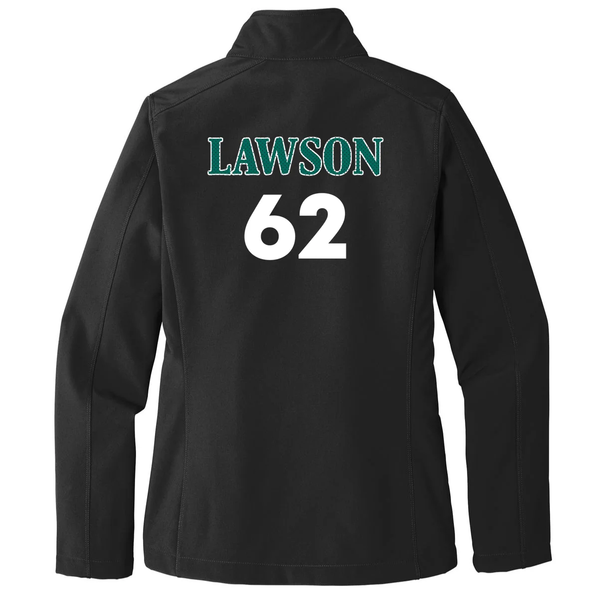 Football Jersey Name & Number – Personalized Player Name Custom Gift Women's Soft Jacket - Back - Close-up