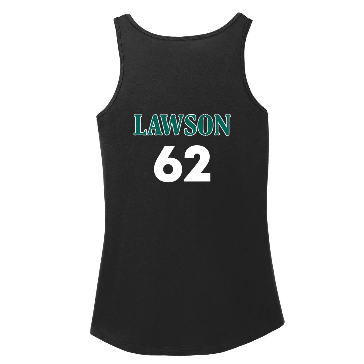 Football Jersey Name & Number – Personalized Player Name Custom Gift Women's Tank Top - Back - Close-up