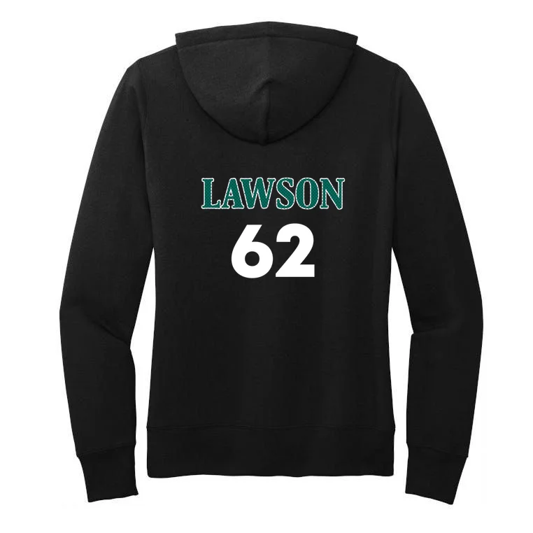 Football Jersey Name & Number – Personalized Player Name Custom Gift Women's Pullover Hoodie - Back - Close-up