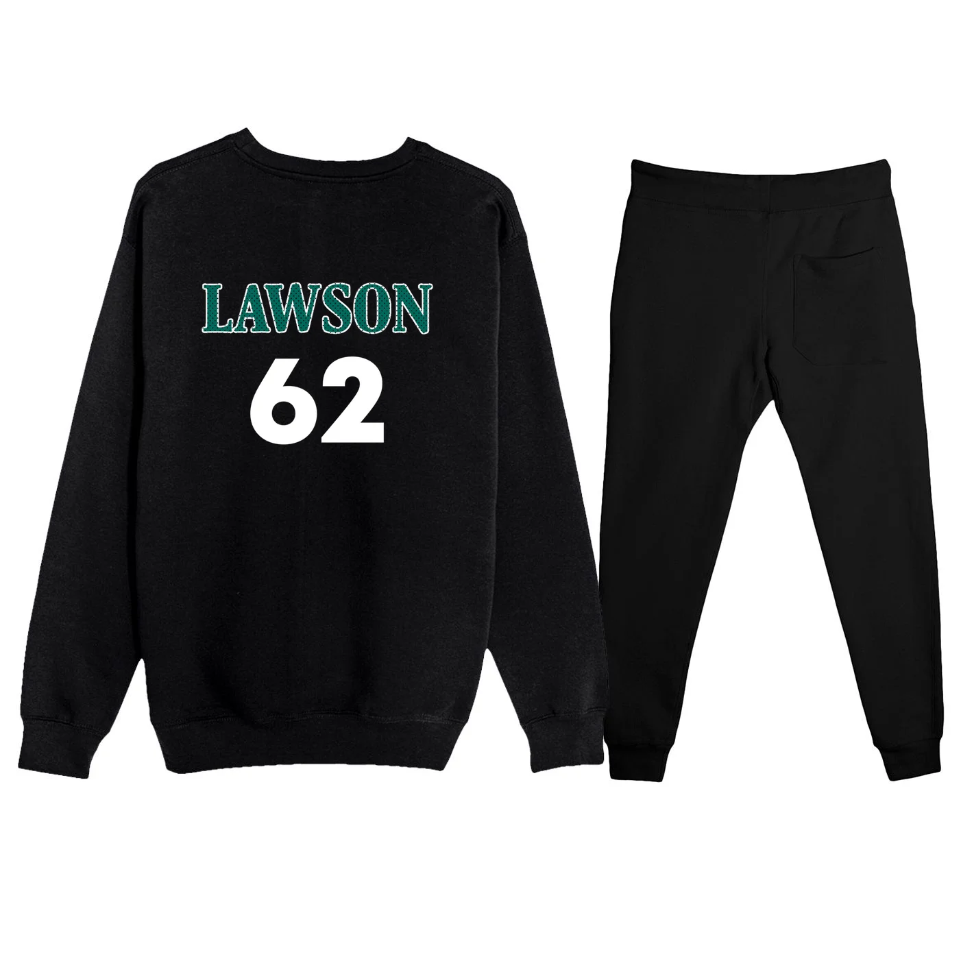 Football Jersey Name & Number – Personalized Player Name Custom Gift Men's Sweatsuit - Back - Close-up