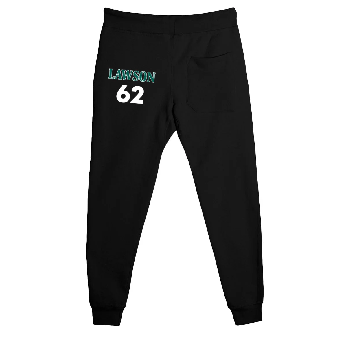 Football Jersey Name & Number – Personalized Player Name Custom Gift Men's Sweatpants - Back - Close-up