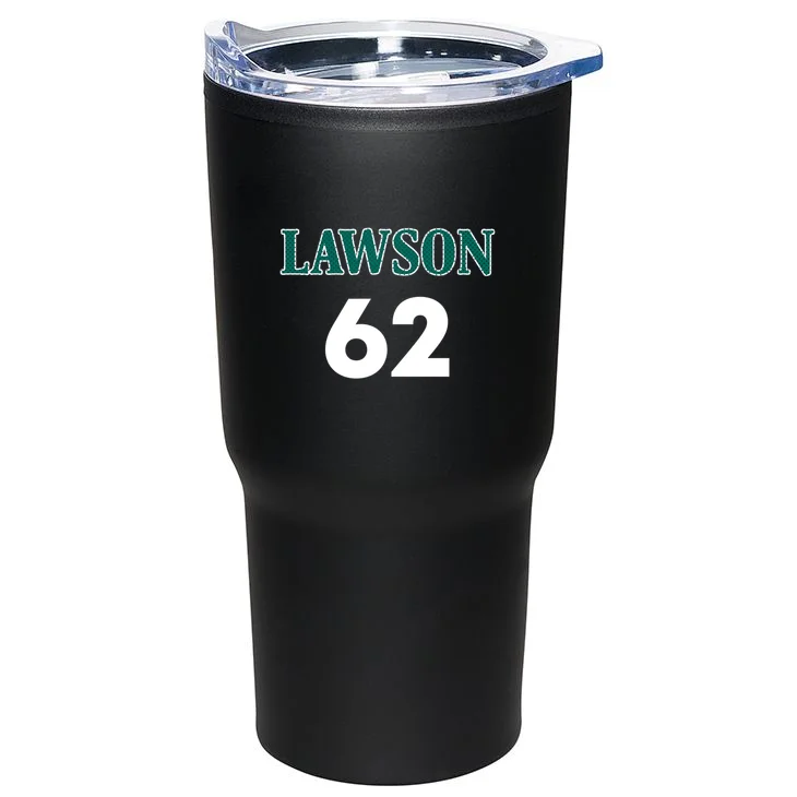 Football Jersey Name & Number – Personalized Player Name Custom Gift 20oz Tumbler - Back