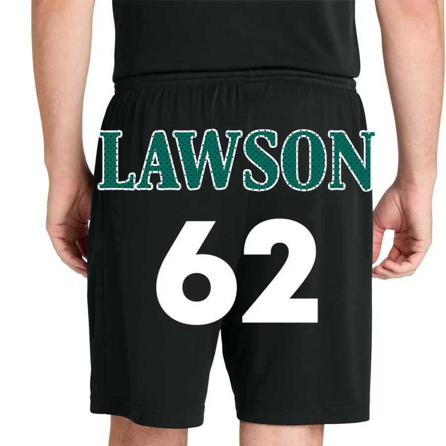 Football Jersey Name & Number – Personalized Player Name Custom Gift Men's Shorts - Back 1