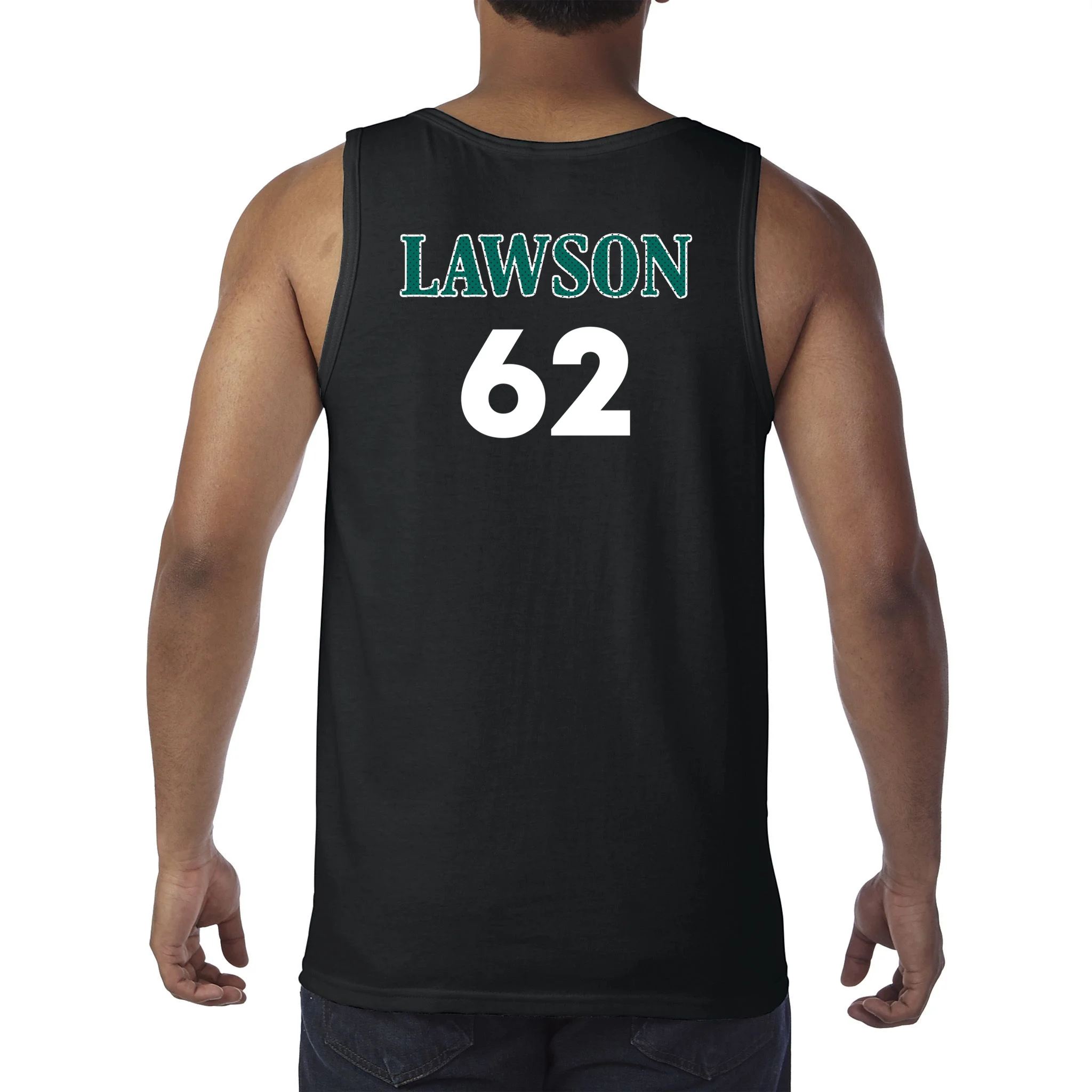 Football Jersey Name & Number – Personalized Player Name Custom Gift Men's Tank Top - Back