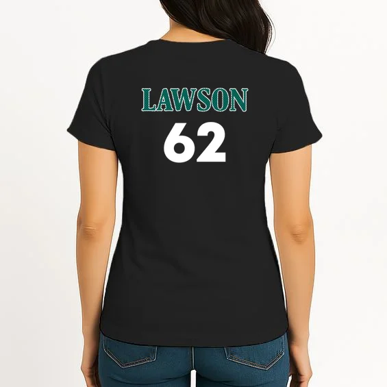 Football Jersey Name & Number – Personalized Player Name Custom Gift Women's T-Shirt - Back