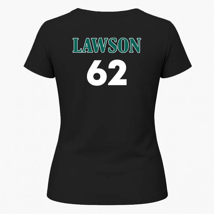 Football Jersey Name & Number – Personalized Player Name Custom Gift Women's T-Shirt - Back 1