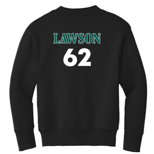 Football Jersey Name & Number – Personalized Player Name Custom Gift Kids Sweatshirt - Back - Close-up