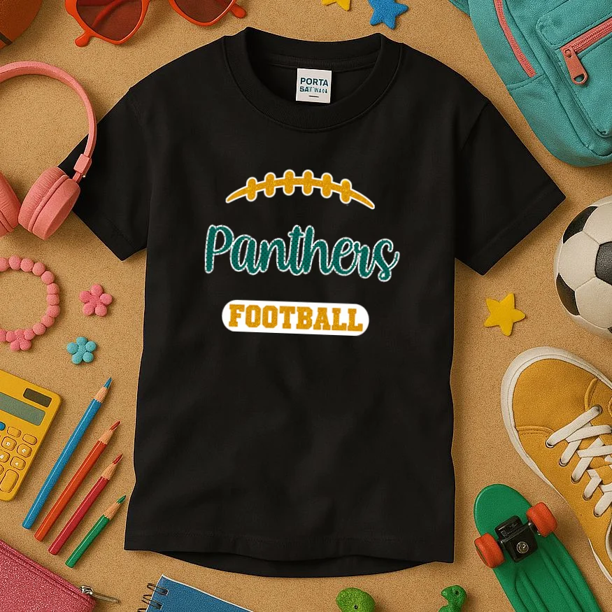 Football Jersey Name & Number – Personalized Player Name Custom Gift Kids T-Shirt - Front 2