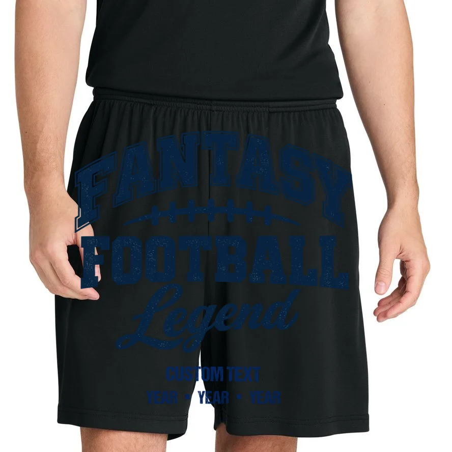 Fantasy Football Legend Personalized Text - Custom Gift Men's Shorts - Front 1