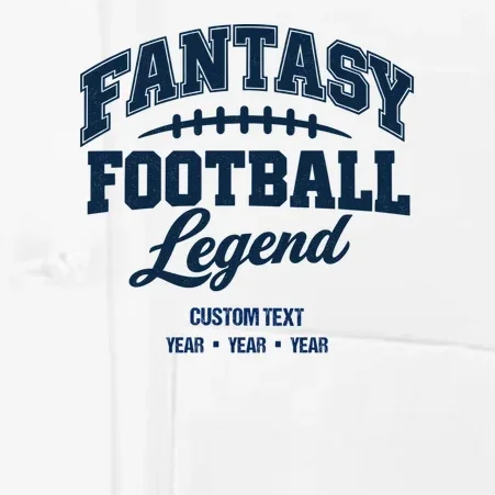Fantasy Football Legend Personalized Text - Custom Gift Men's Chef Coat - Front - Close-up