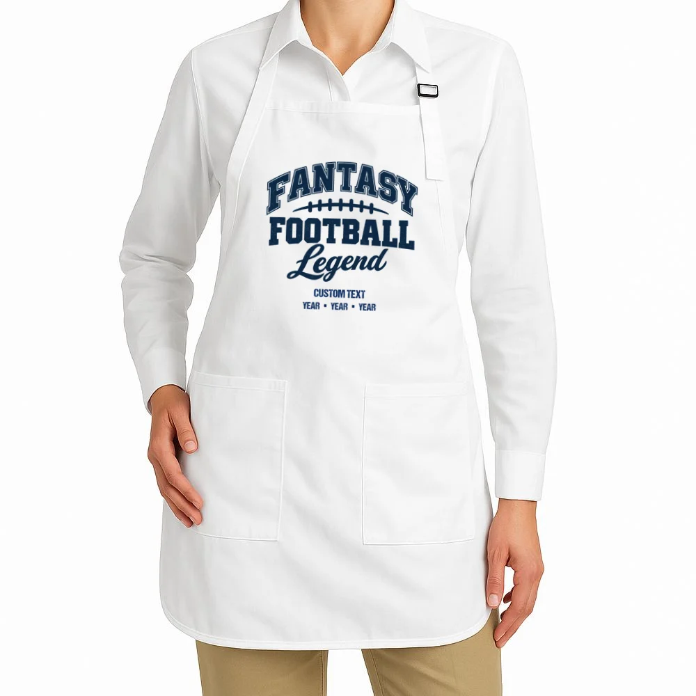 Fantasy Football Legend Personalized Text - Custom Gift Apron - Front 1