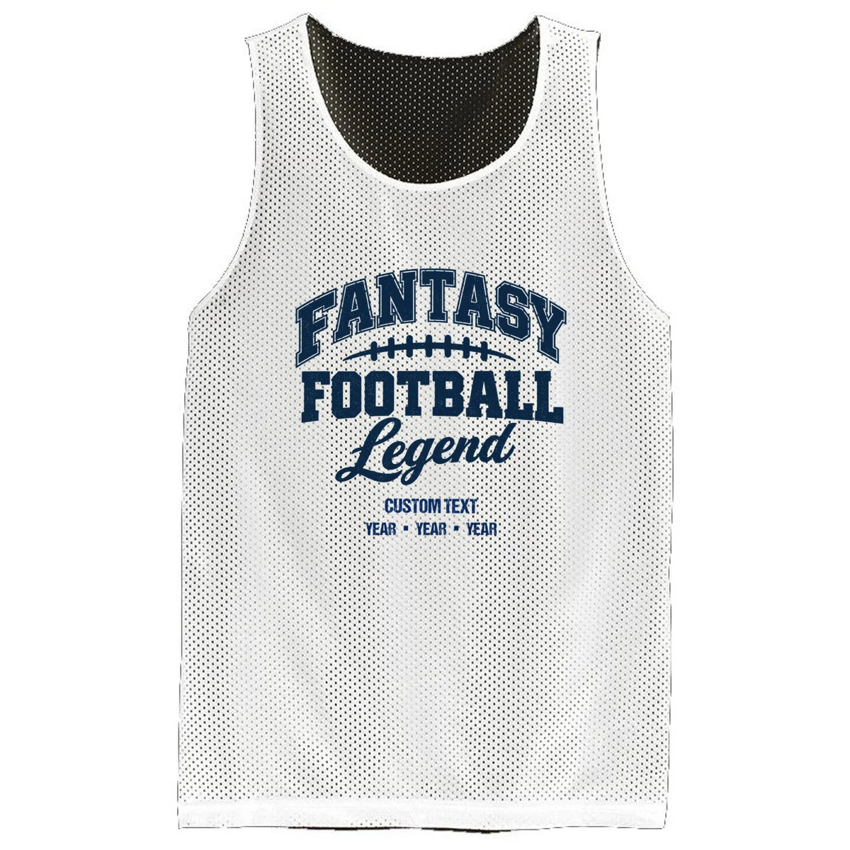Fantasy Football Legend Personalized Text - Custom Gift Men's Basketball Jersey - Front