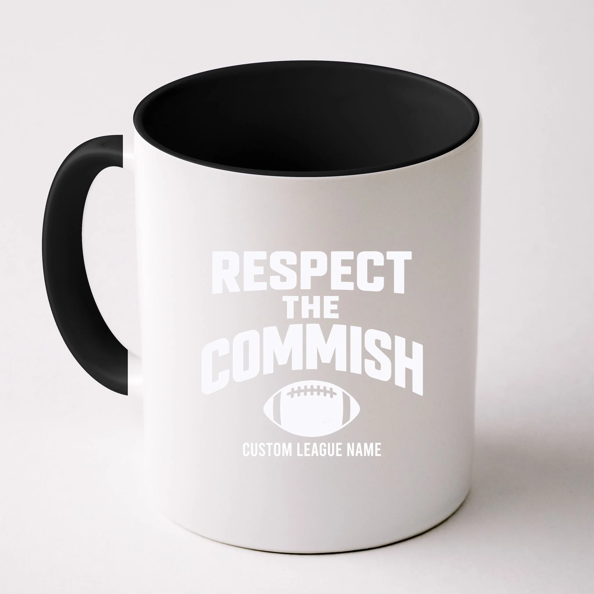Custom Personalized Football Commissioner - Custom League Name Football Mug - Front