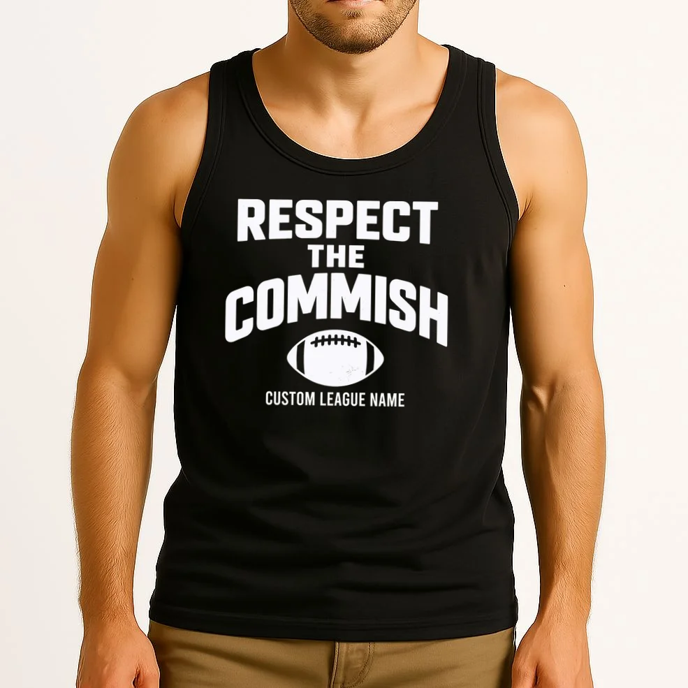 Custom Personalized Football Commissioner - Custom League Name Football Men's Tank Top - Front 2