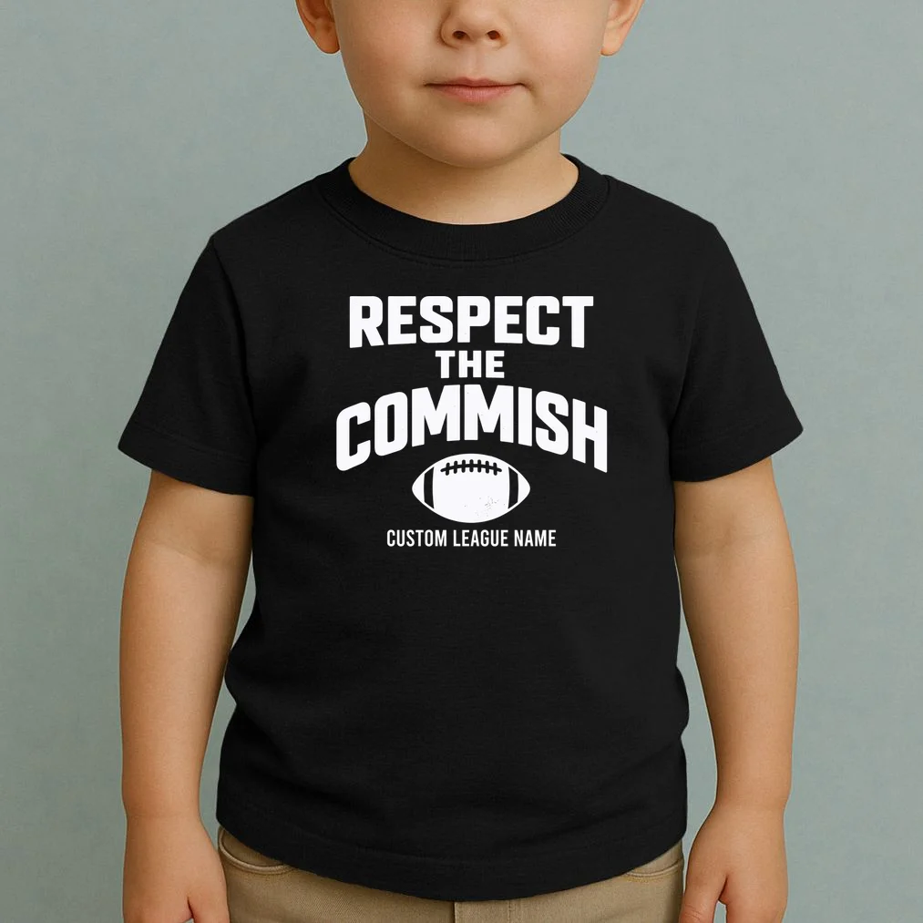 Custom Personalized Football Commissioner - Custom League Name Football Toddler T-Shirt - Front 1