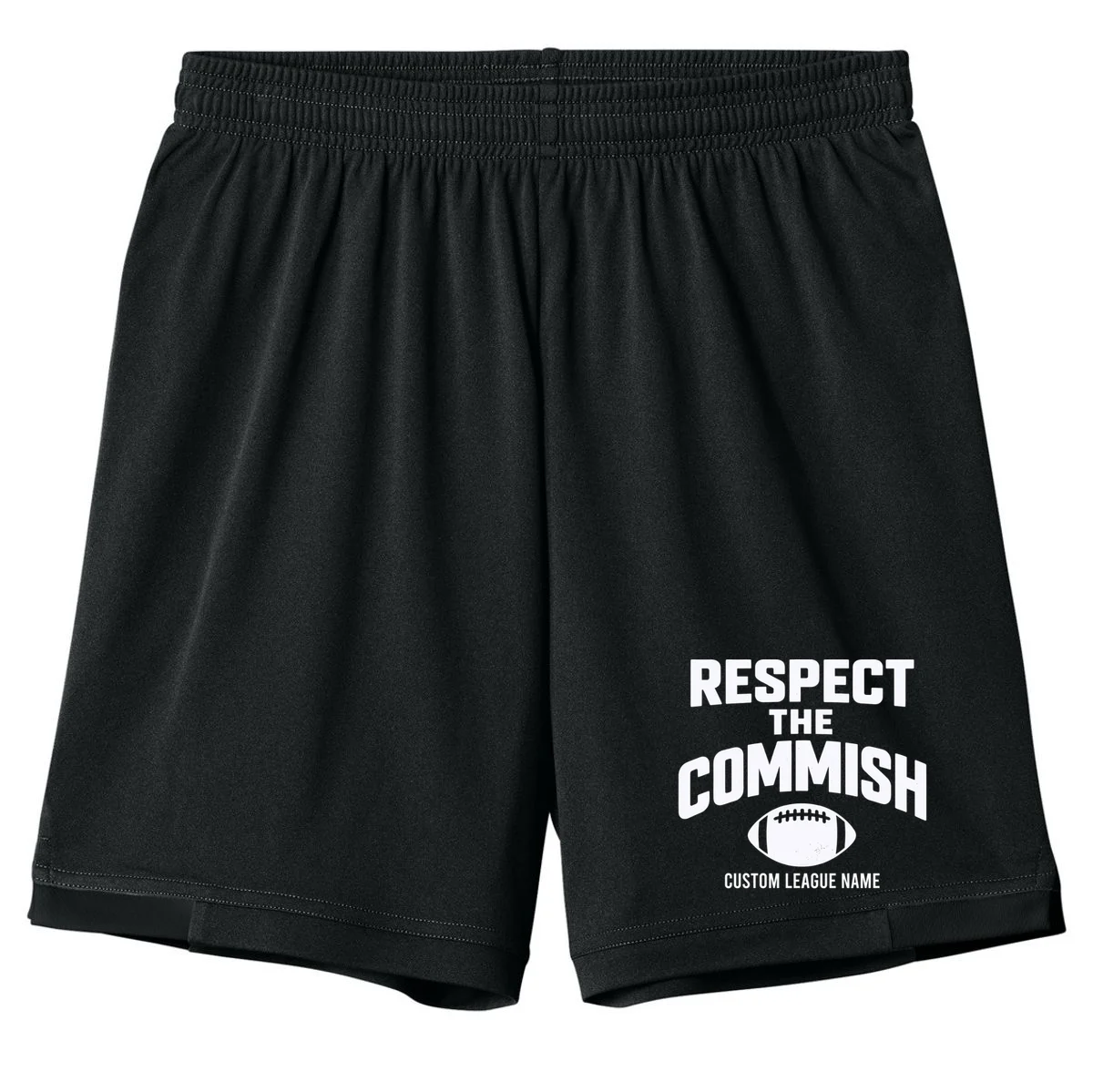 Custom Personalized Football Commissioner Shirt - Custom League Name Football Shirt Kids Shorts - Front