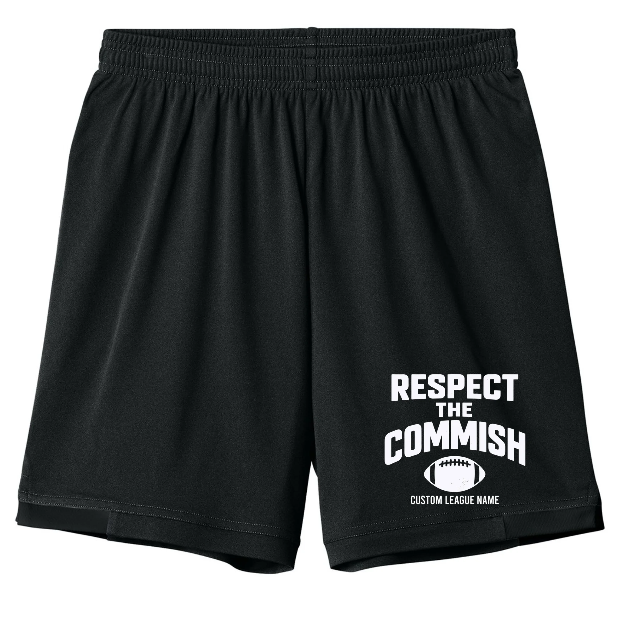 Custom Personalized Football Commissioner Shirt - Custom League Name Football Shirt Kids Shorts - Front