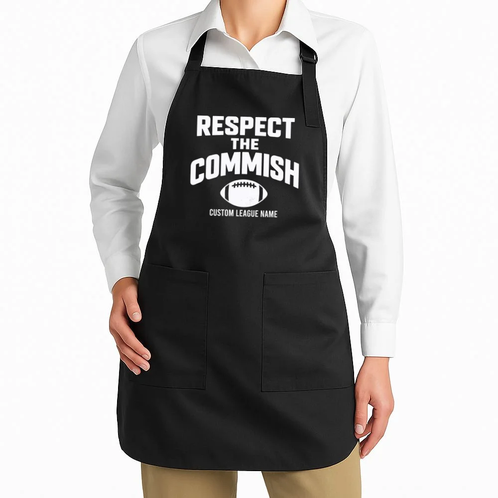 Custom Personalized Football Commissioner Shirt - Custom League Name Football Shirt Apron - Front 1