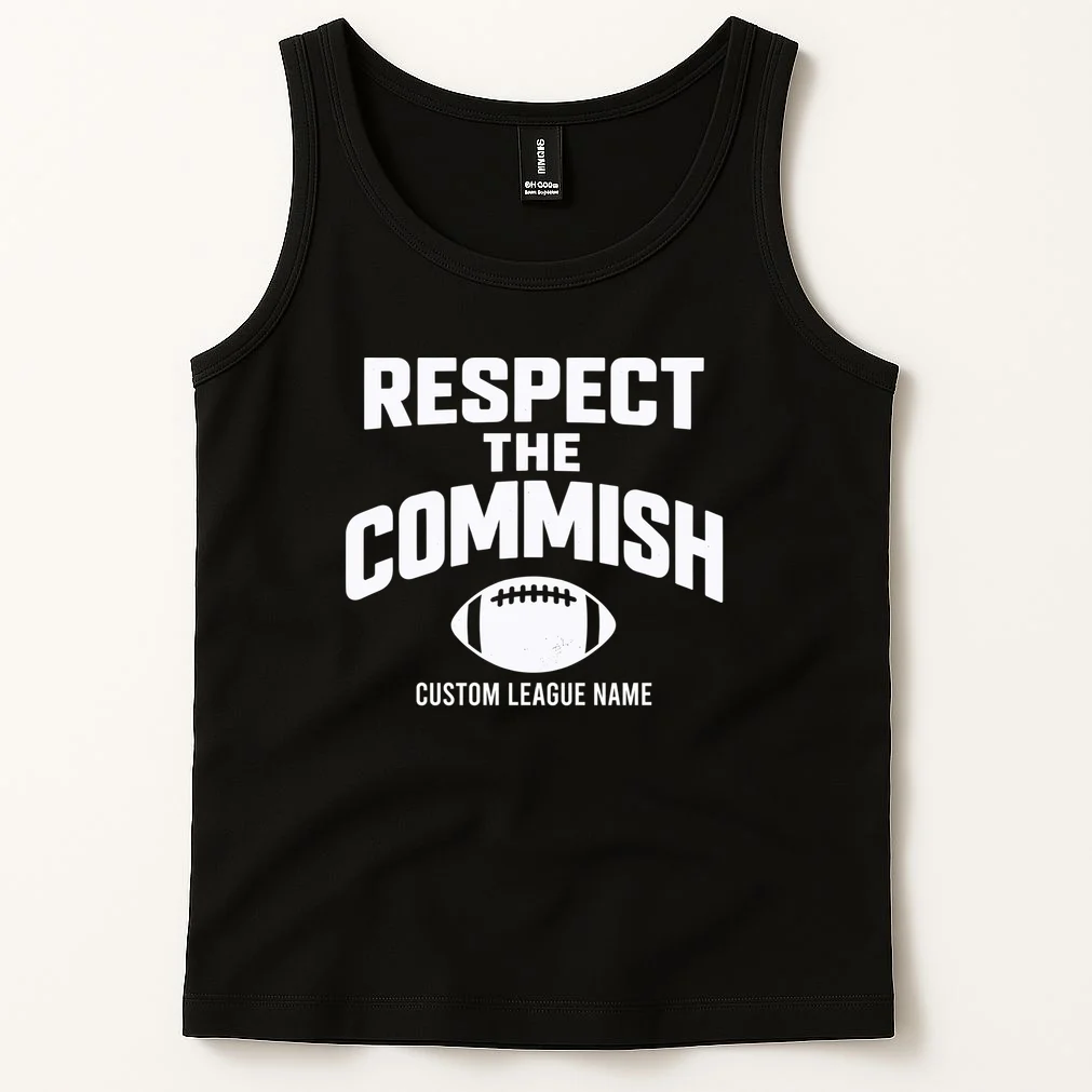 Custom Personalized Football Commissioner Shirt - Custom League Name Football Shirt Men's Tank Top - Front 1