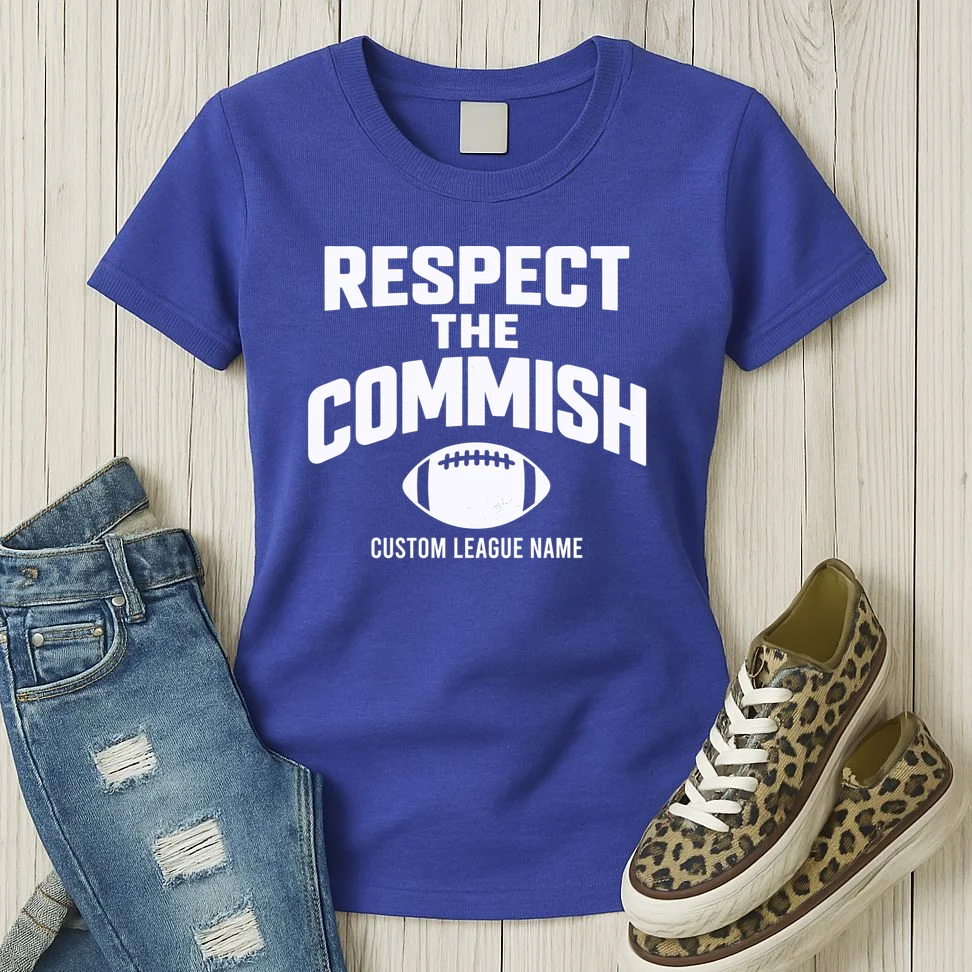 Custom Personalized Football Commissioner Shirt - Custom League Name Football Shirt Women's T-Shirt - Front 2