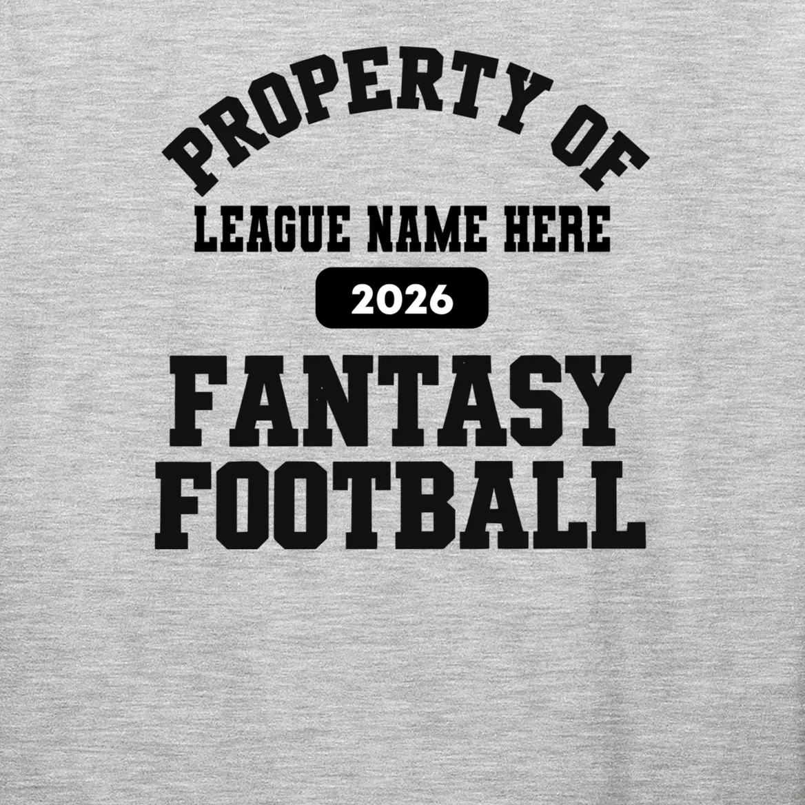 Custom Personalized Fantasy Football - Custom Team Name Fantasy Football - Football Fan Gift Men's Long Sleeve Shirt - Front - Close-up