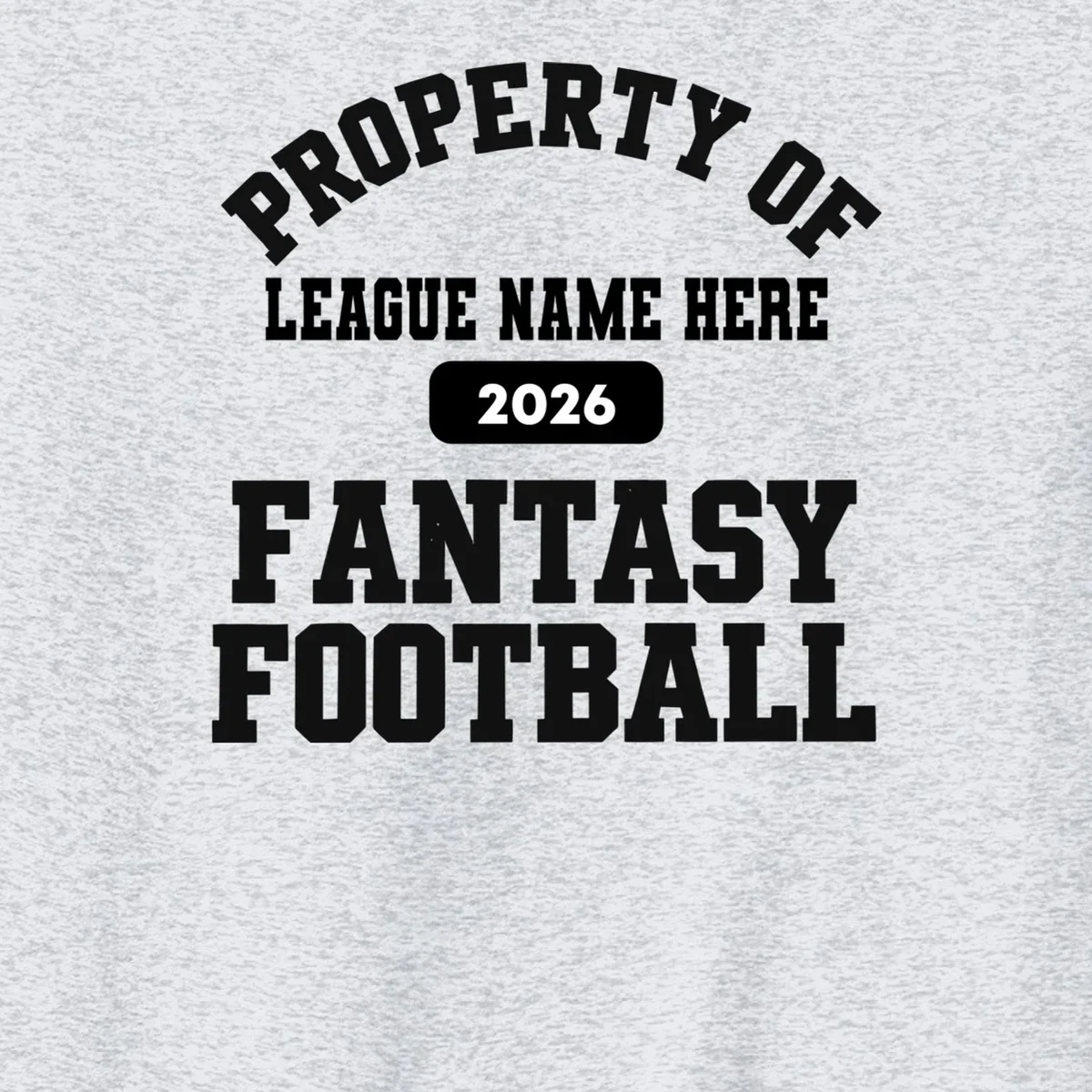 Custom Personalized Fantasy Football - Custom Team Name Fantasy Football - Football Fan Gift Men's Sweatshirt - Front - Close-up