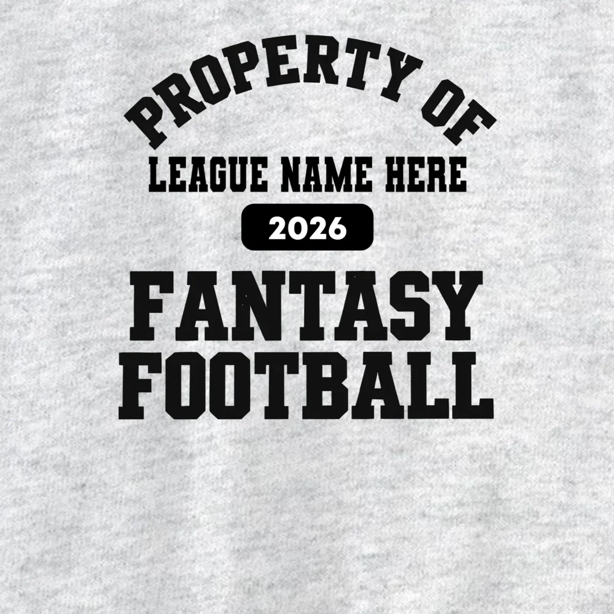 Custom Personalized Fantasy Football - Custom Team Name Fantasy Football - Football Fan Gift Kids Sweatshirt - Front - Close-up