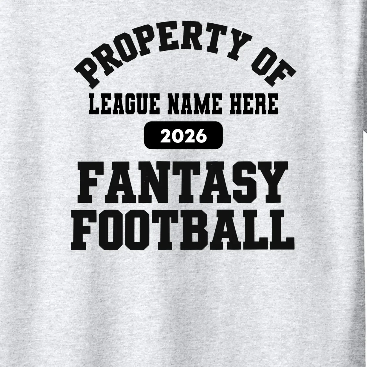 Custom Personalized Fantasy Football - Custom Team Name Fantasy Football - Football Fan Gift Kids T-Shirt - Front - Close-up