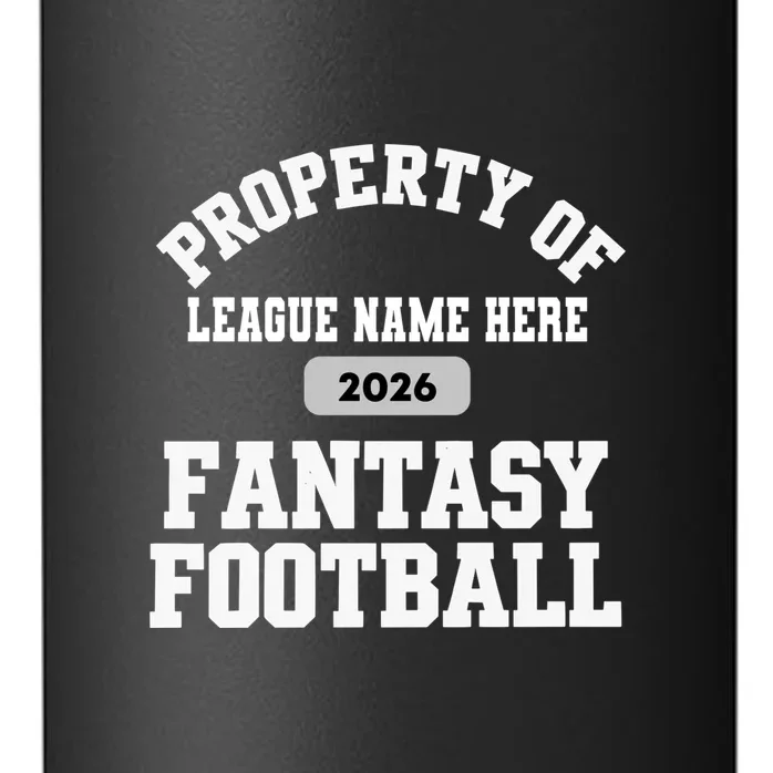 Custom Personalized Fantasy Football - Custom Team Name Fantasy Football - Football Fan Gift 24oz Water Bottle - Front - Close-up