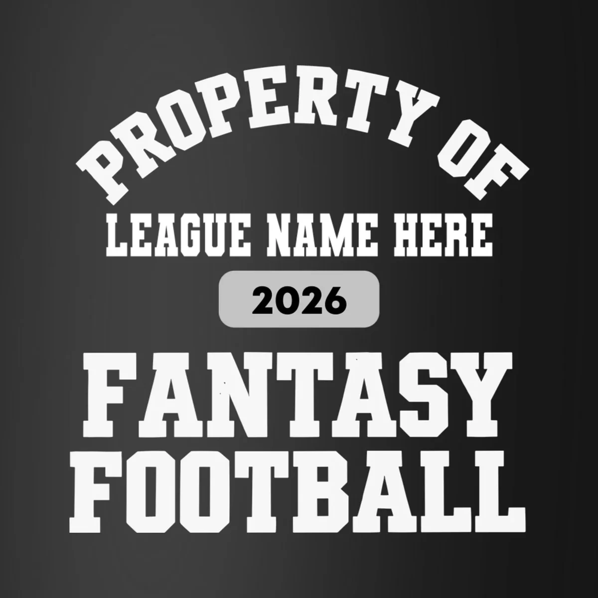 Custom Personalized Fantasy Football - Custom Team Name Fantasy Football - Football Fan Gift Coaster - Front - Close-up