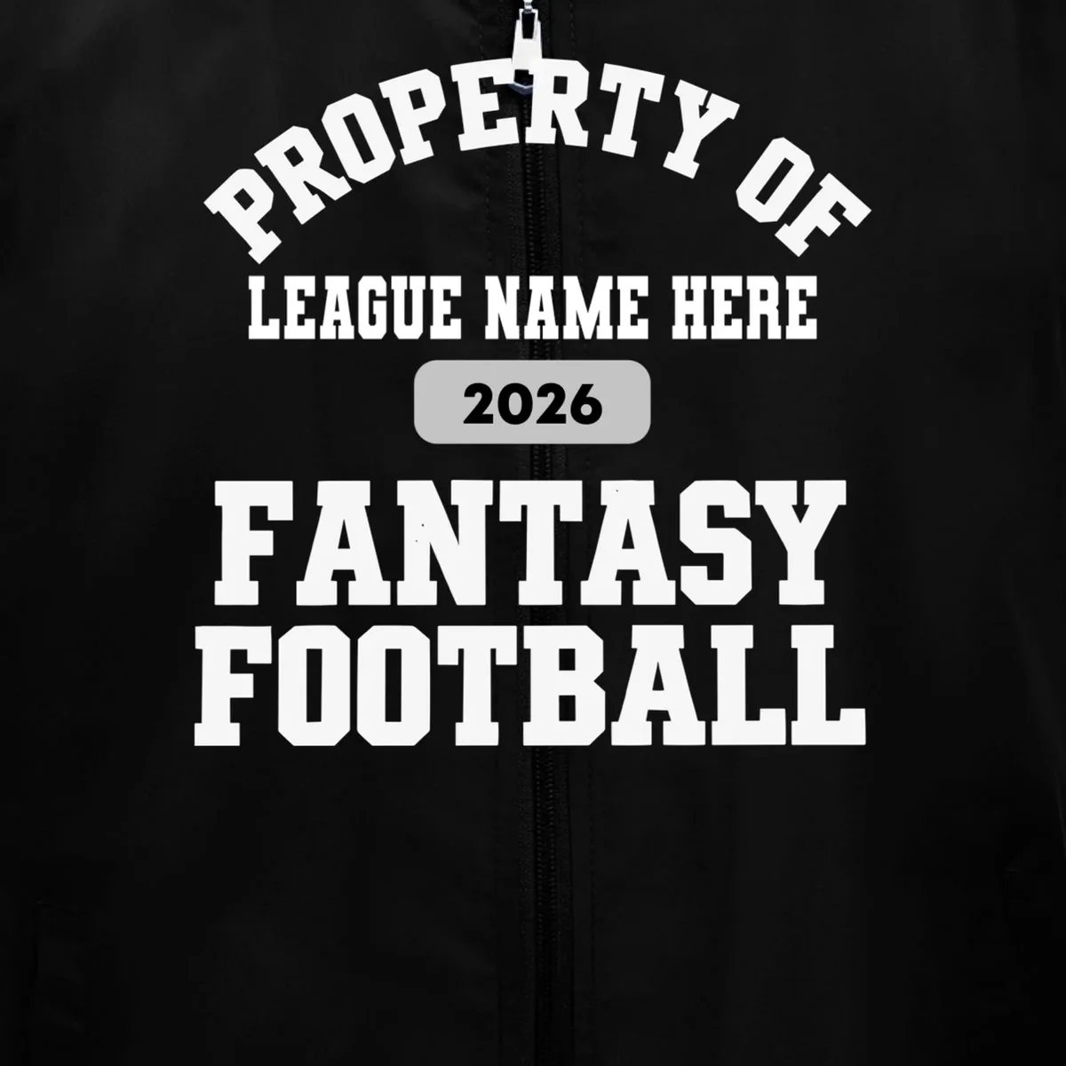 Custom Personalized Fantasy Football - Custom Team Name Fantasy Football - Football Fan Gift Men's Vest - Front - Close-up
