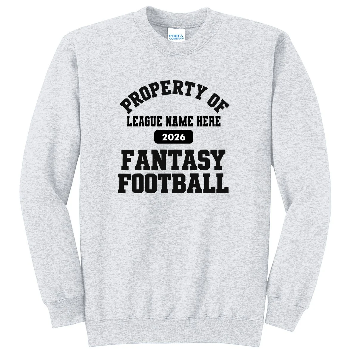 Custom Personalized Fantasy Football Shirt - Custom Team Name Fantasy Football T-Shirt - Football Fan Gift Men's Sweatshirt - Front