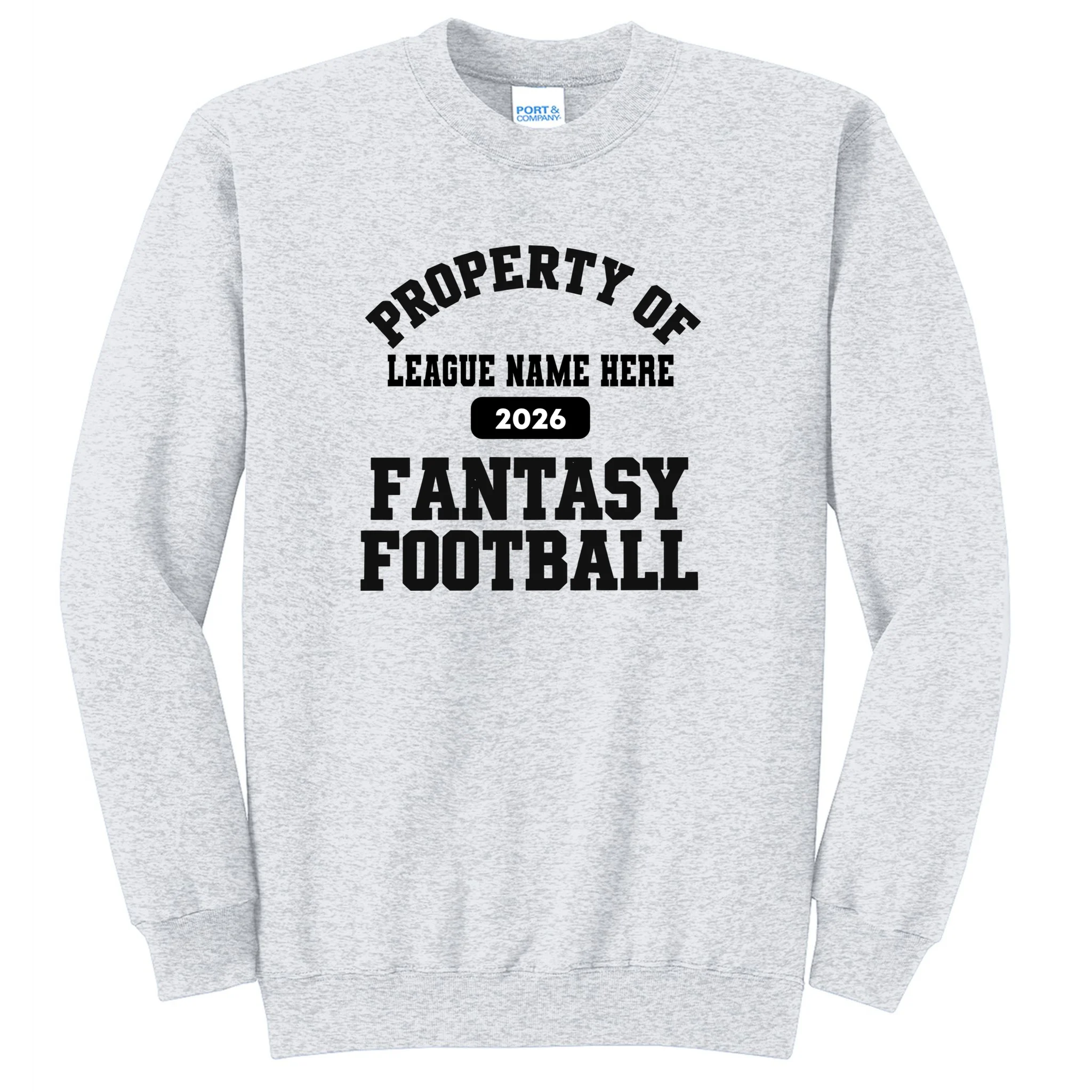 Custom Personalized Fantasy Football Shirt - Custom Team Name Fantasy Football T-Shirt - Football Fan Gift Men's Sweatshirt - Front