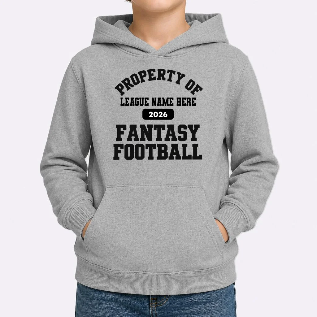 Custom Personalized Fantasy Football Shirt - Custom Team Name Fantasy Football T-Shirt - Football Fan Gift Kids Hoodie - Front 1