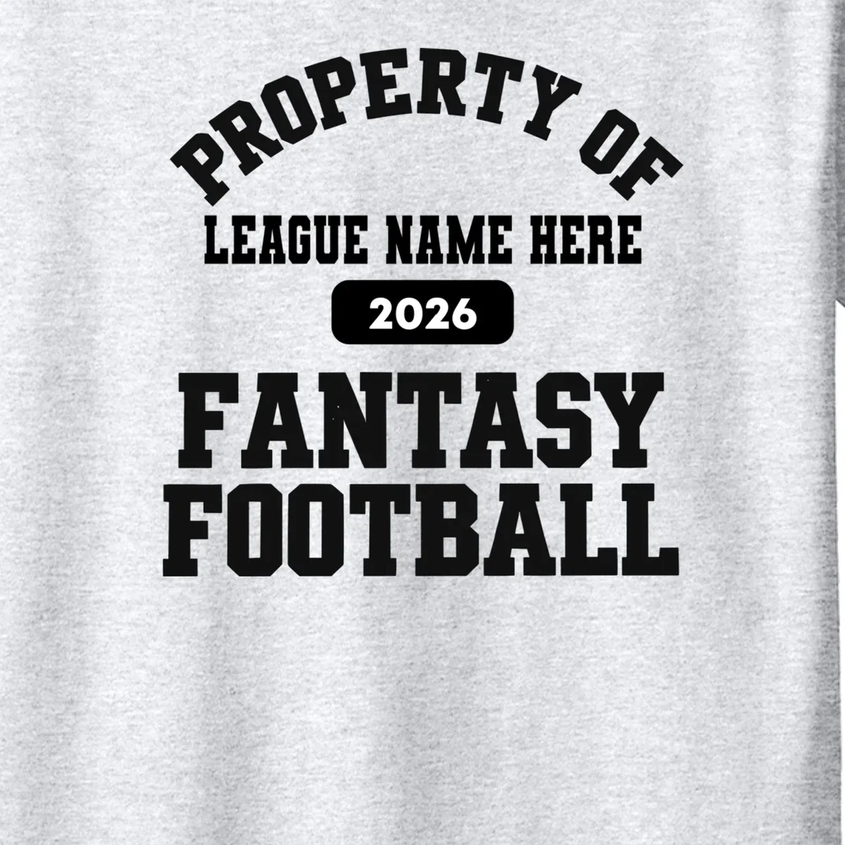 Custom Personalized Fantasy Football Shirt - Custom Team Name Fantasy Football T-Shirt - Football Fan Gift Kids T-Shirt - Front - Close-up