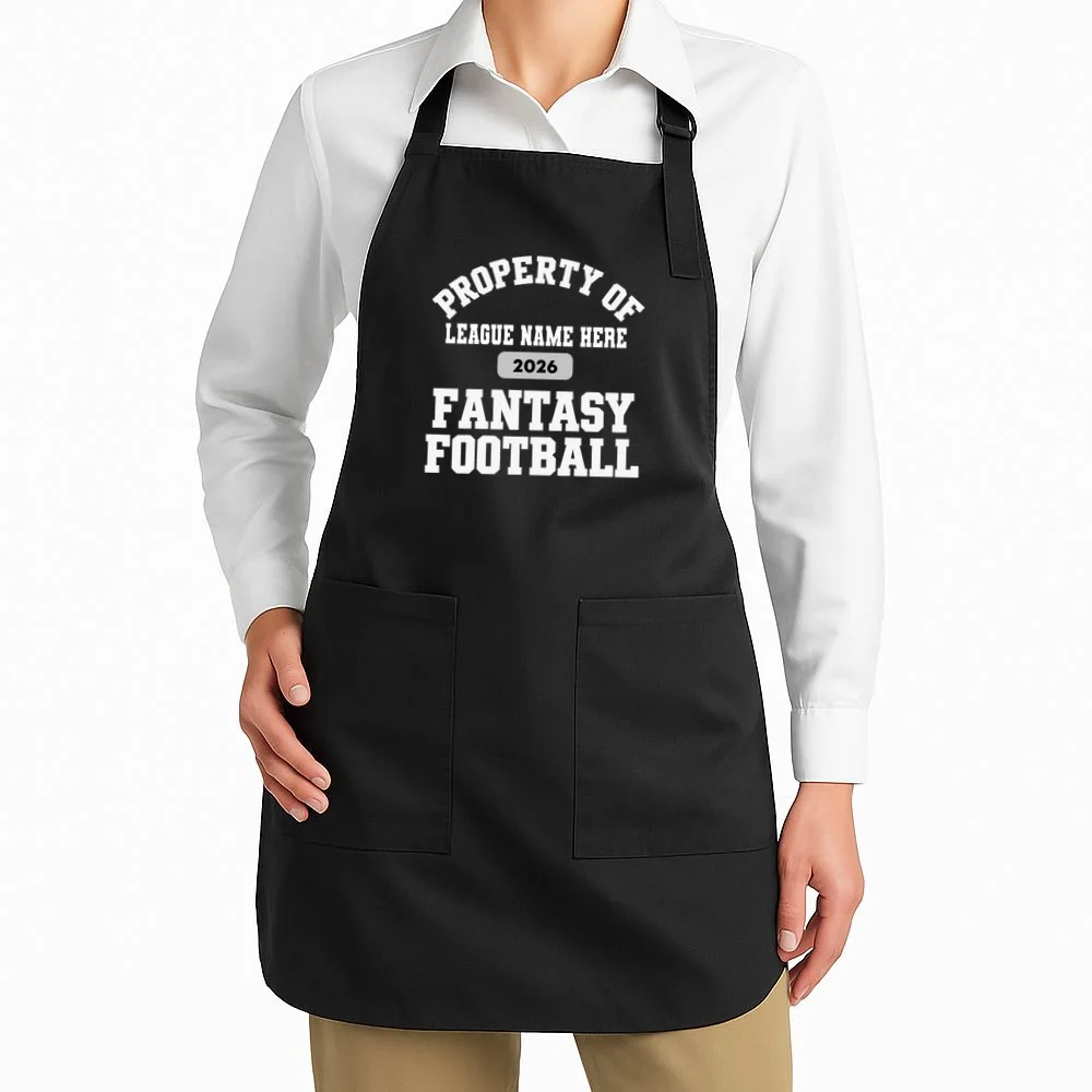 Custom Personalized Fantasy Football Shirt - Custom Team Name Fantasy Football T-Shirt - Football Fan Gift Apron - Front 1