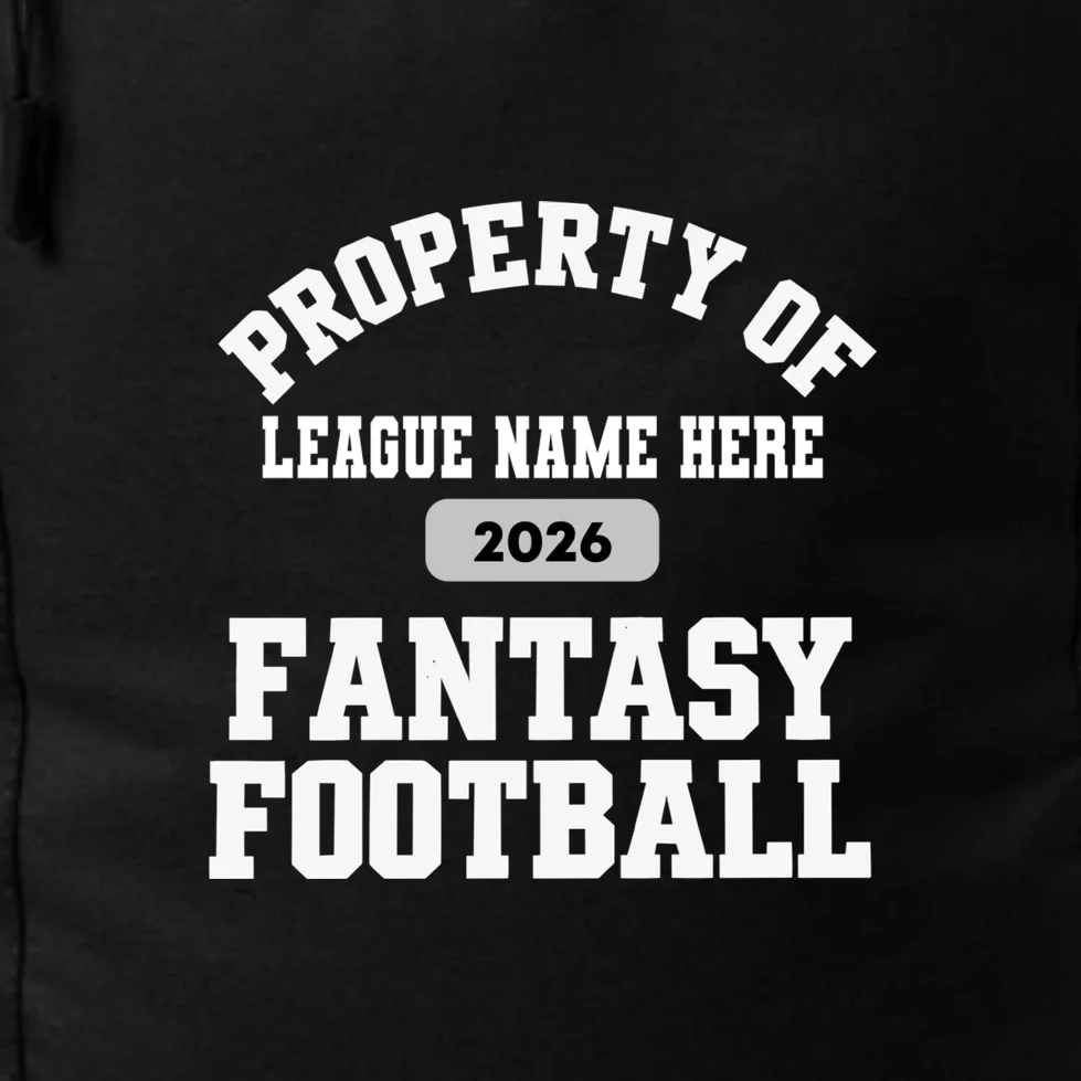 Custom Personalized Fantasy Football Shirt - Custom Team Name Fantasy Football T-Shirt - Football Fan Gift Backpack - Front - Close-up