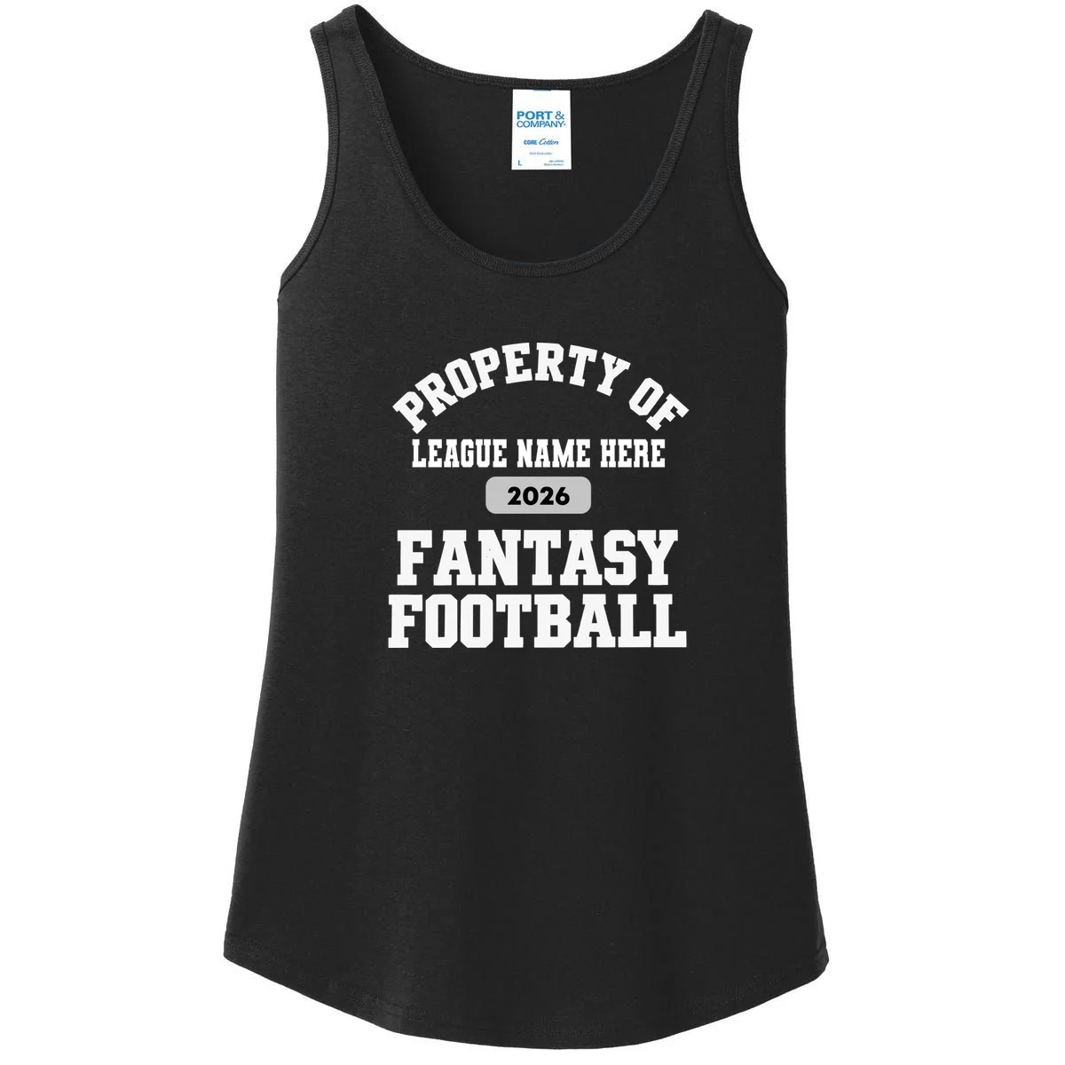 Custom Personalized Fantasy Football Shirt - Custom Team Name Fantasy Football T-Shirt - Football Fan Gift Women's Tank Top - Front
