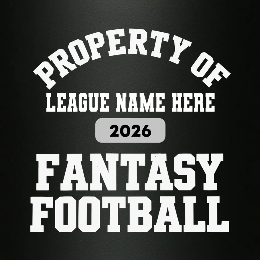 Custom Personalized Fantasy Football Shirt - Custom Team Name Fantasy Football T-Shirt - Football Fan Gift 20oz Tumbler - Front - Close-up