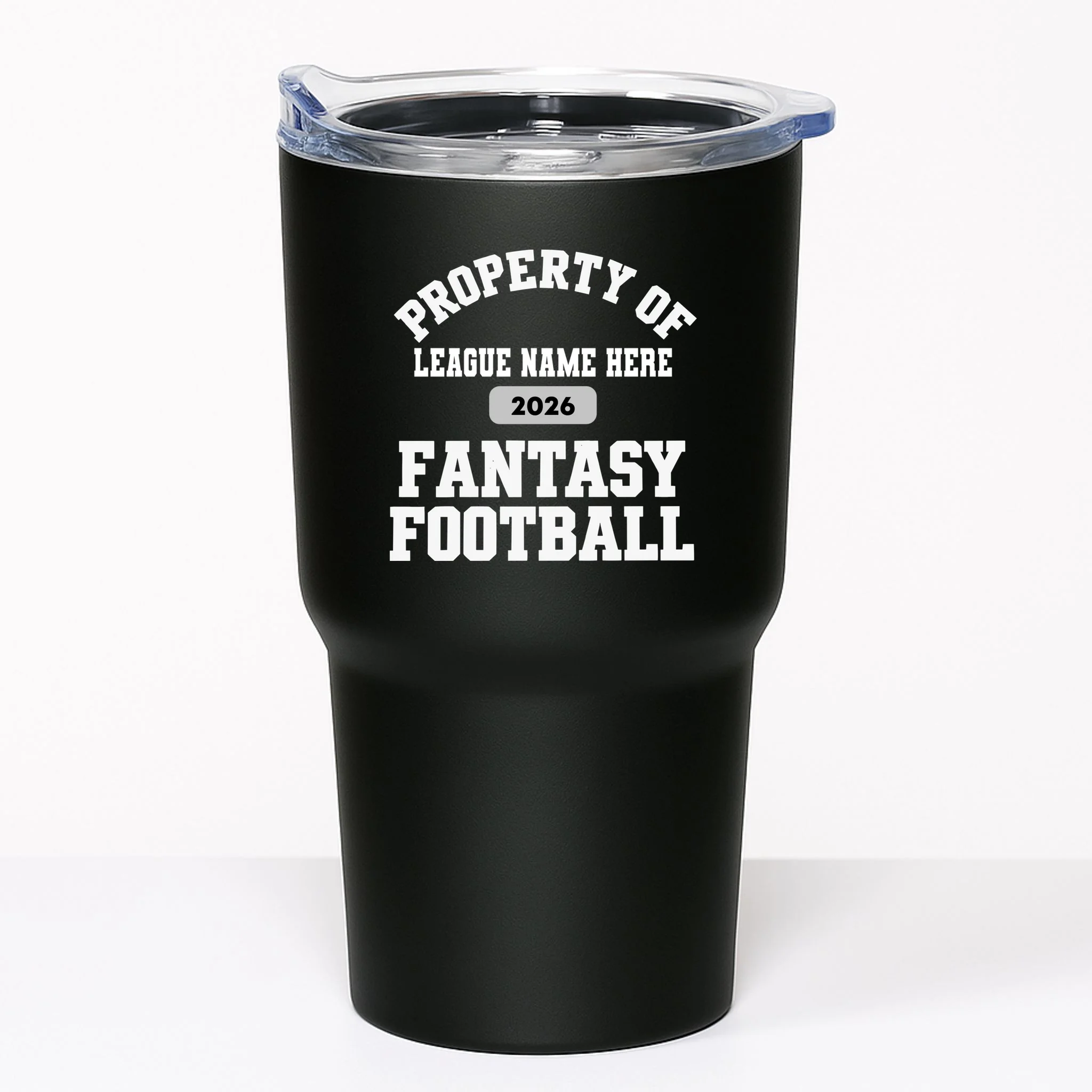 Custom Personalized Fantasy Football Shirt - Custom Team Name Fantasy Football T-Shirt - Football Fan Gift 20oz Tumbler - Front