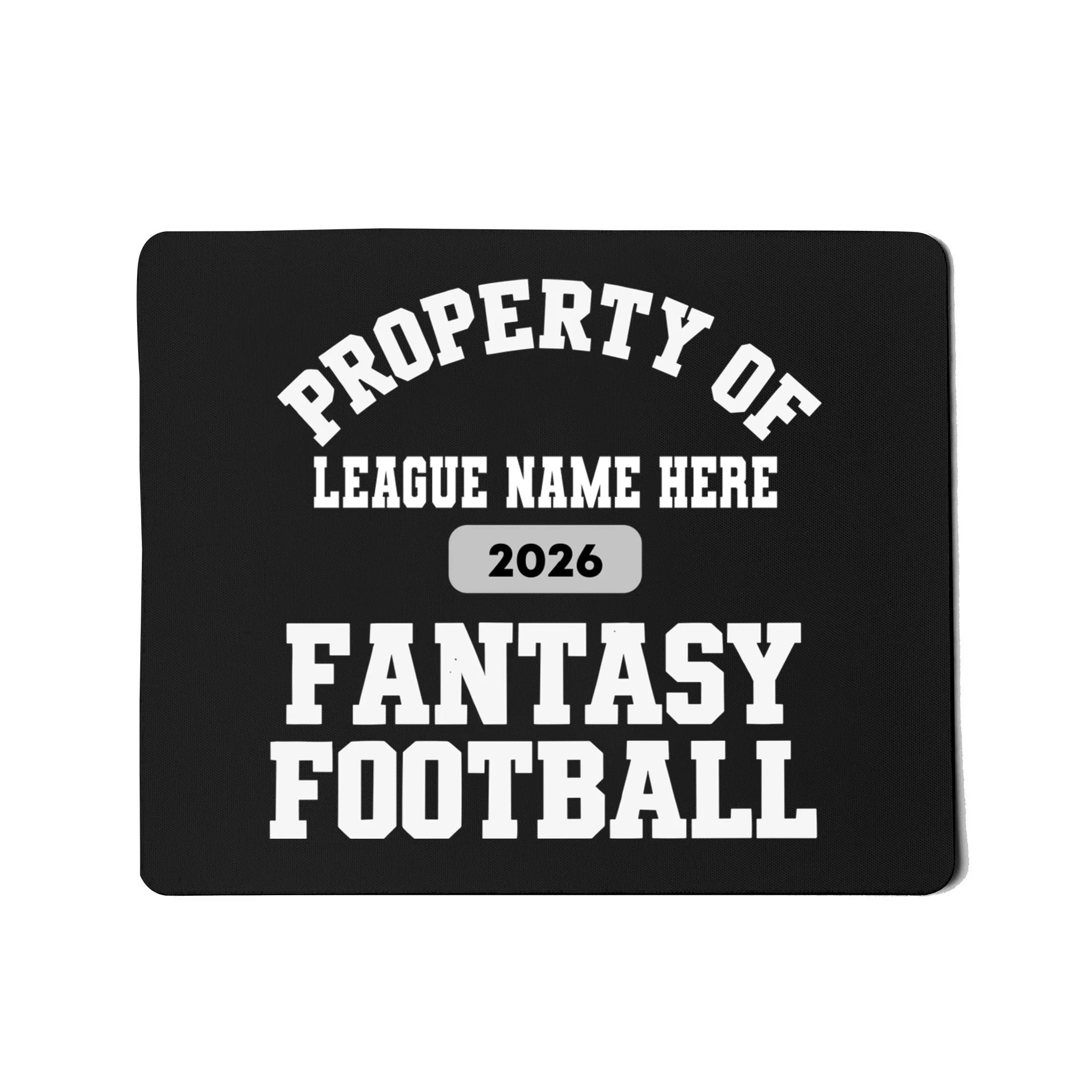 Custom Personalized Fantasy Football Shirt - Custom Team Name Fantasy Football T-Shirt - Football Fan Gift Mouse Pad - Front