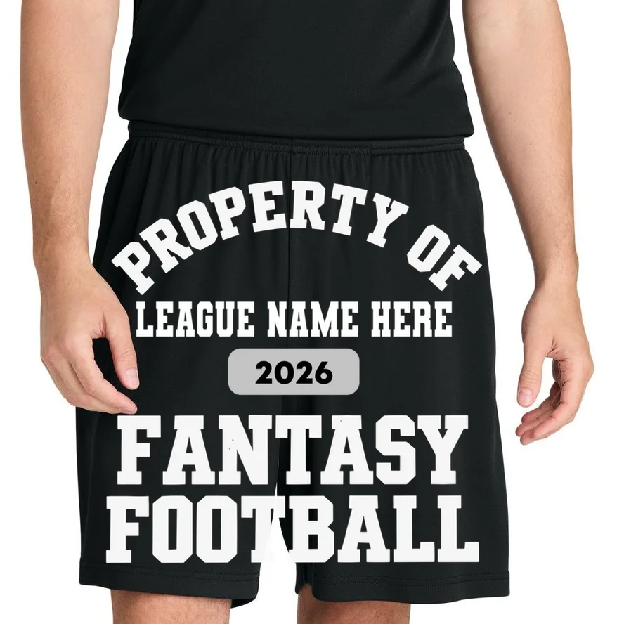 Custom Personalized Fantasy Football Shirt - Custom Team Name Fantasy Football T-Shirt - Football Fan Gift Men's Shorts - Front 1