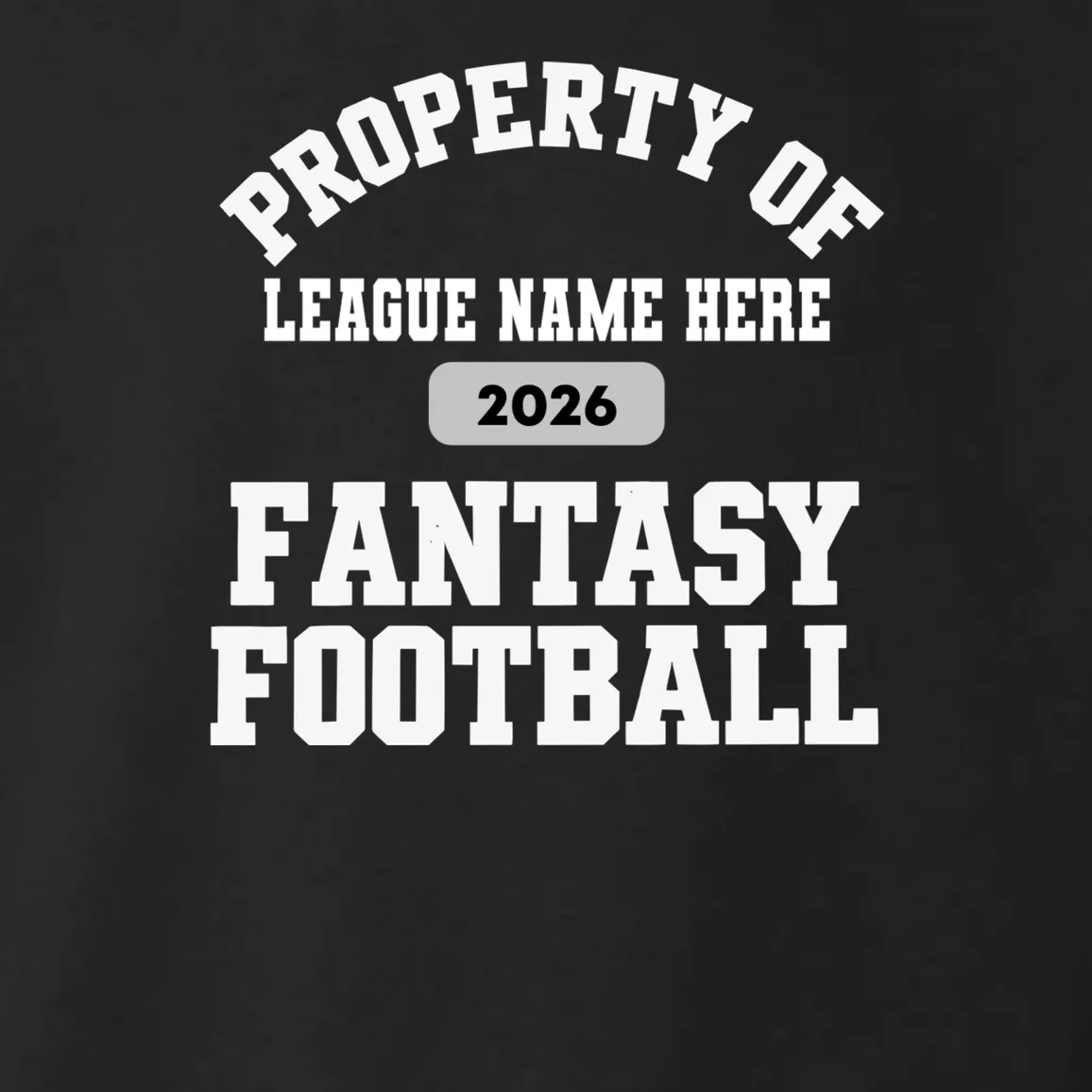 Custom Personalized Fantasy Football Shirt - Custom Team Name Fantasy Football T-Shirt - Football Fan Gift Toddler Hoodie - Front - Close-up