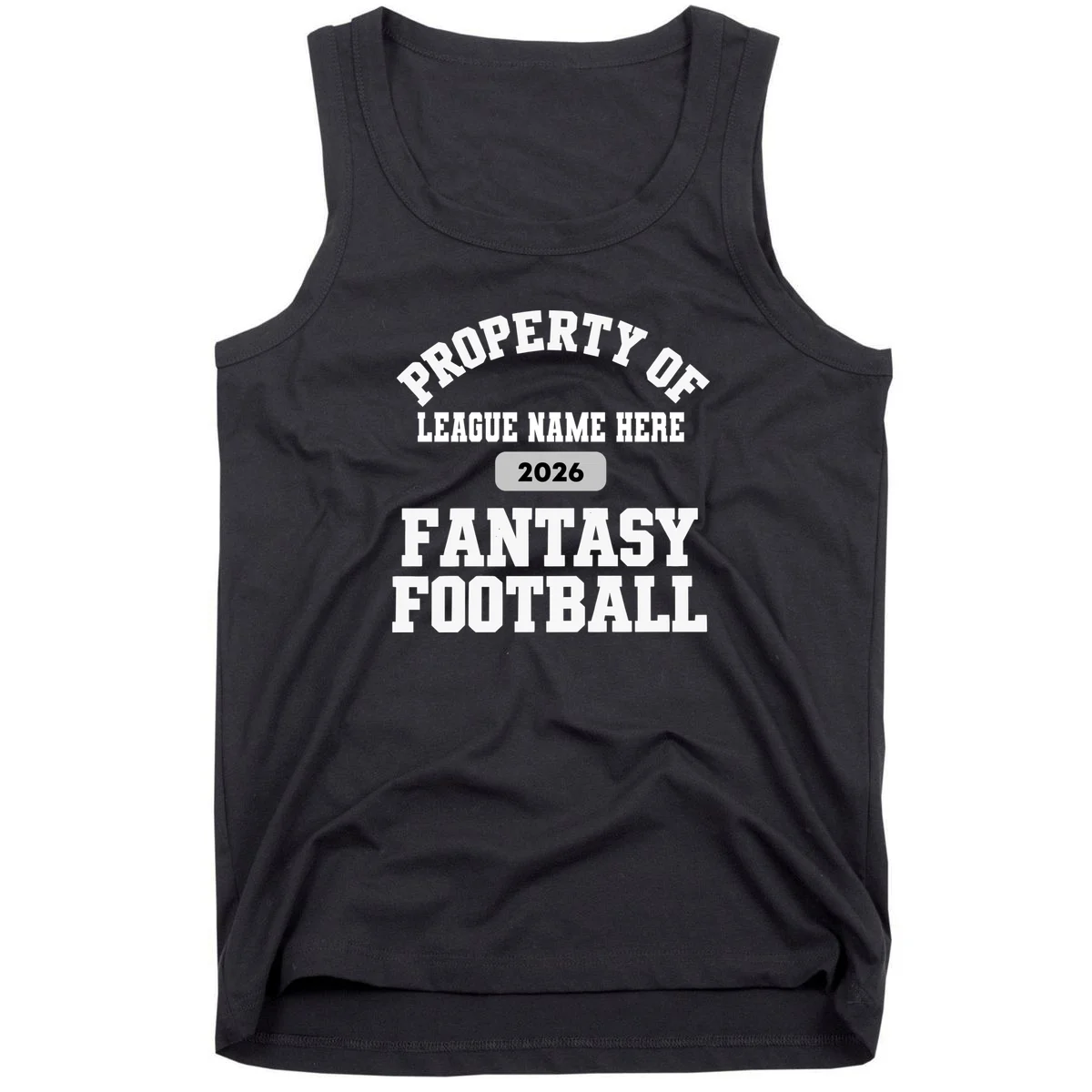 Custom Personalized Fantasy Football Shirt - Custom Team Name Fantasy Football T-Shirt - Football Fan Gift Men's Tank Top - Front