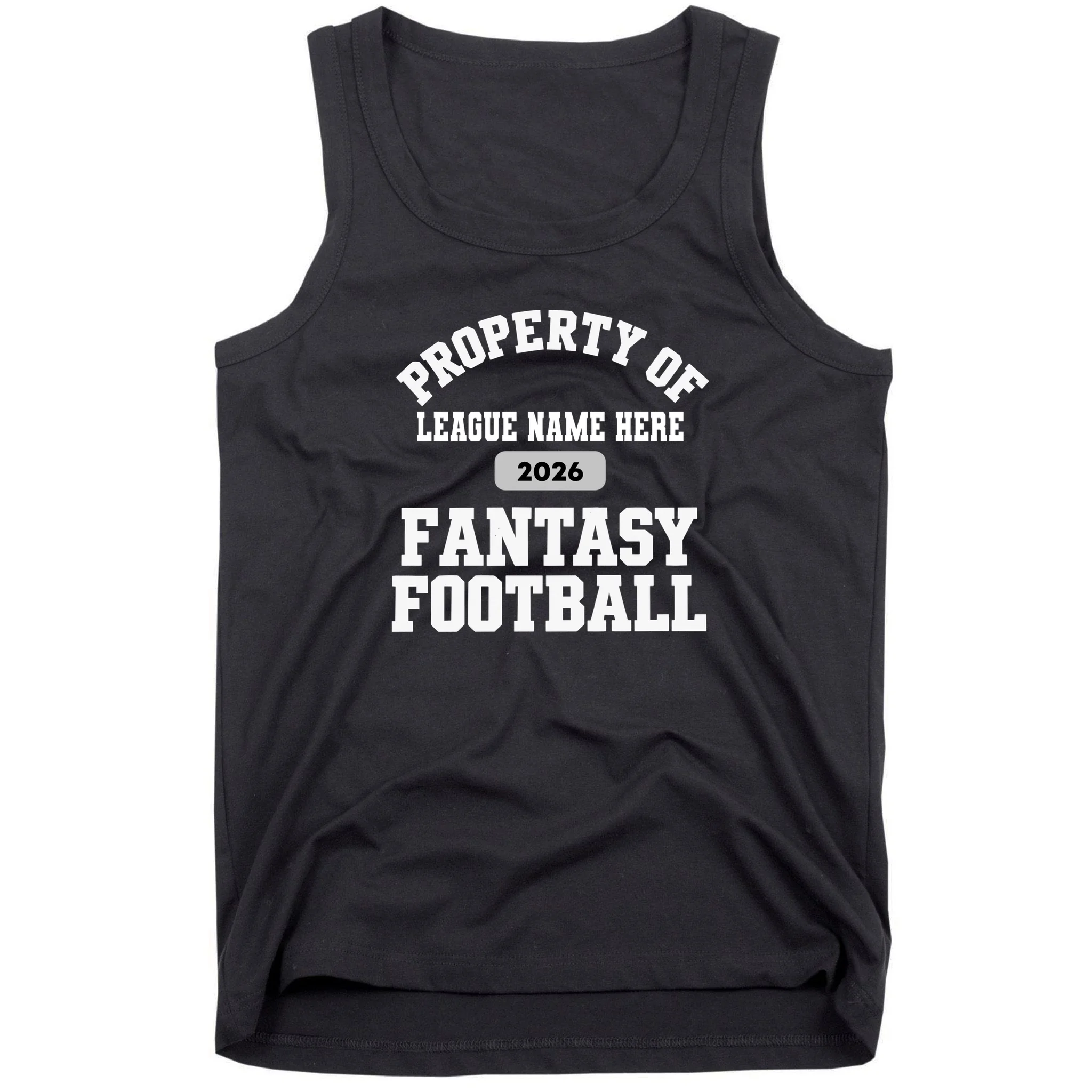 Custom Personalized Fantasy Football Shirt - Custom Team Name Fantasy Football T-Shirt - Football Fan Gift Men's Tank Top - Front