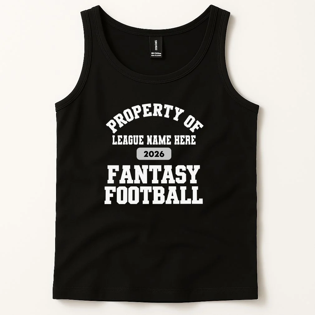 Custom Personalized Fantasy Football Shirt - Custom Team Name Fantasy Football T-Shirt - Football Fan Gift Men's Tank Top - Front 1