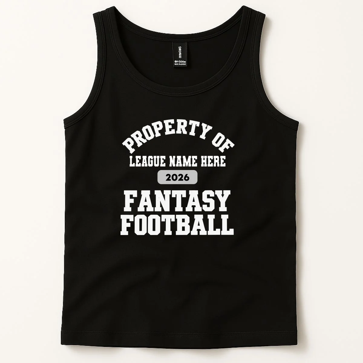 Custom Personalized Fantasy Football Shirt - Custom Team Name Fantasy Football T-Shirt - Football Fan Gift Men's Tank Top - Front 1